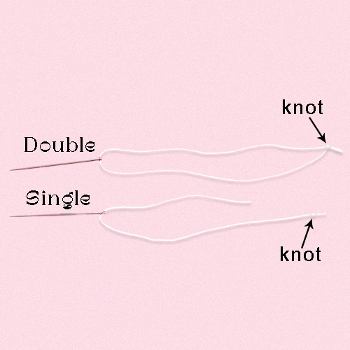 How to make a single or double knot by hand