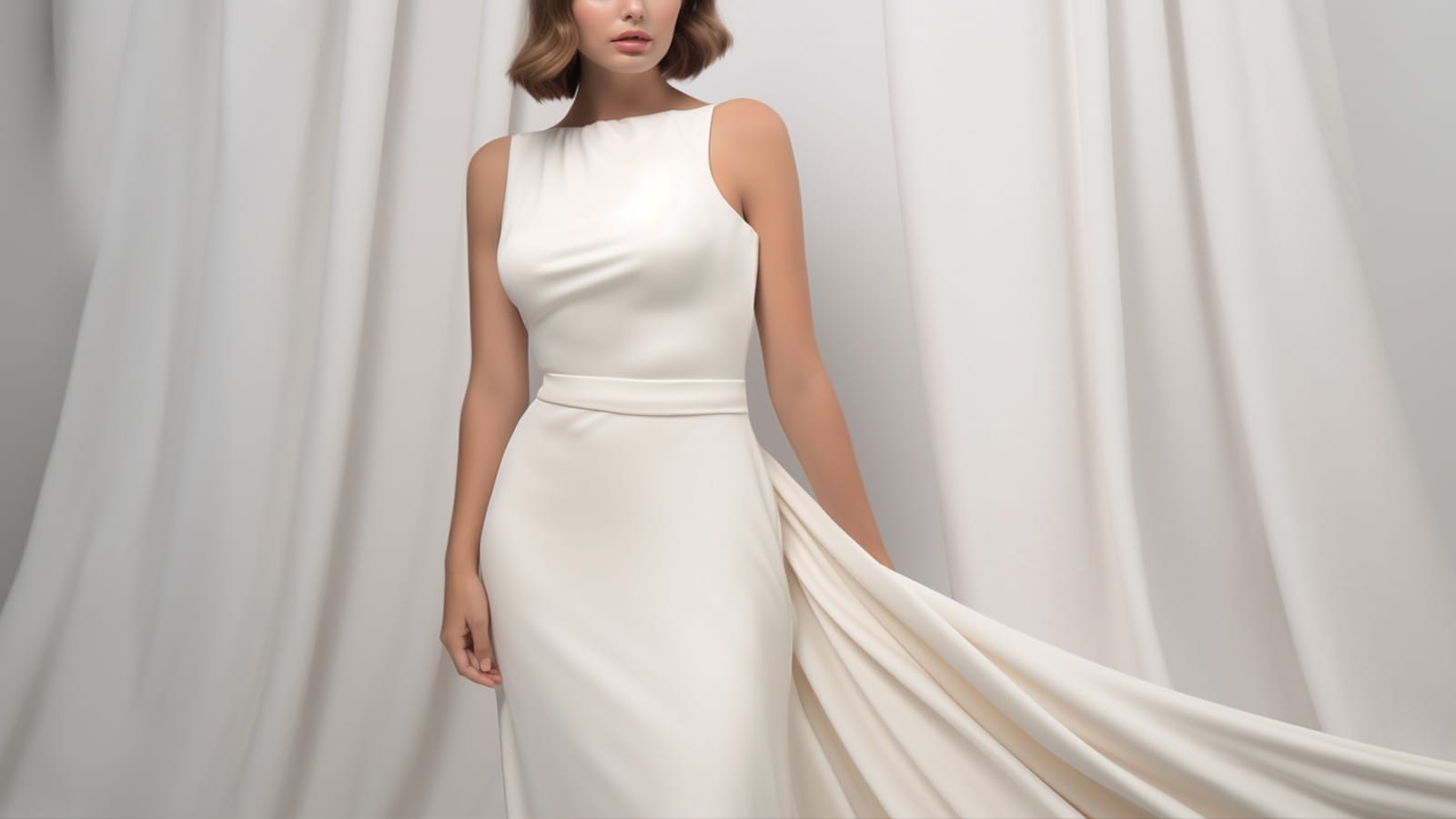Crepe Tulle Wedding Dress Fabric