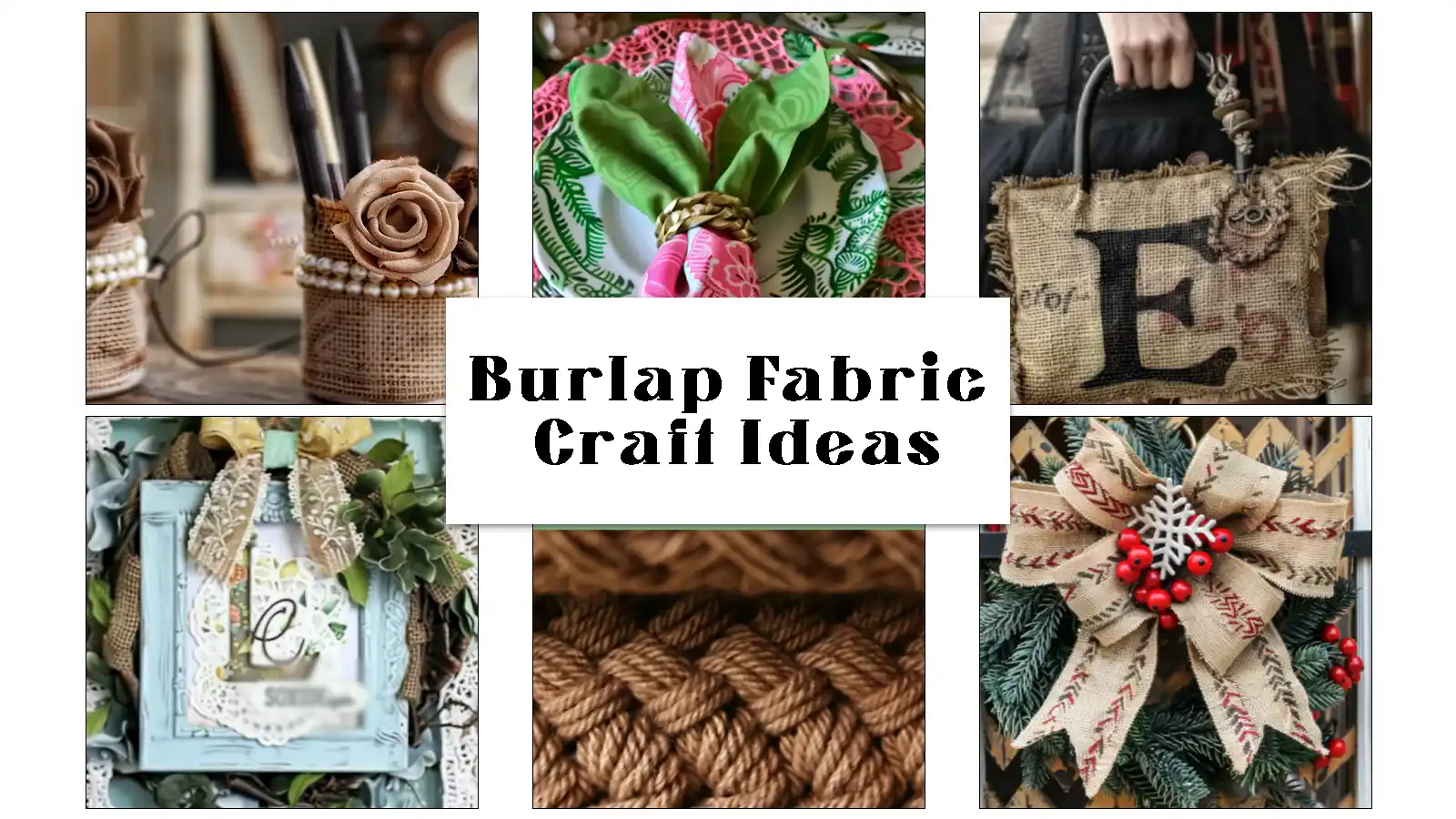 DIY Corner: 30 Burlap Fabric Craft Ideas to Beautify Your Life