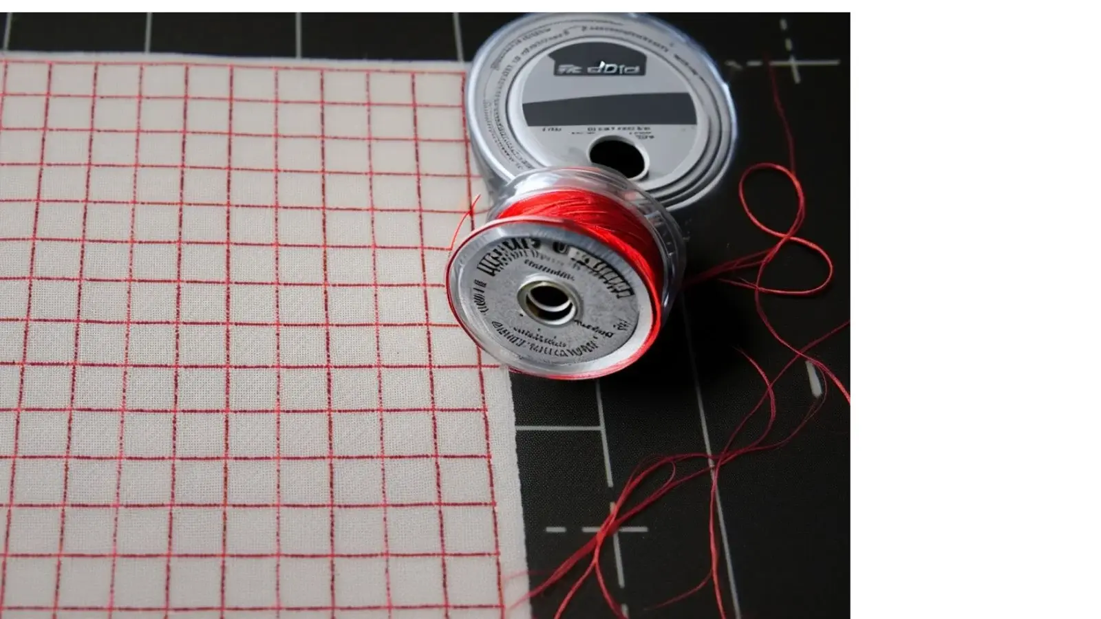 Grid your fabric with thread