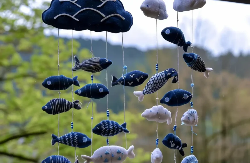 How to Make Fabric Fish Wind Chimes with an Easy Tutorial