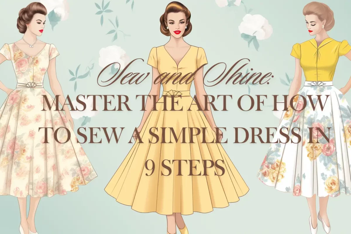 Sew and shine master the art of how to sew a simple dress in 9 steps. Learn the essential techniques and skills needed to create stunning dresses.