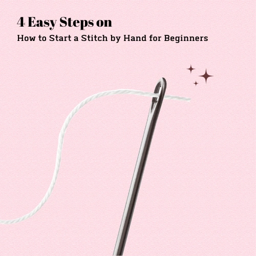 Learn how to thread a needle to start a stitch by hand