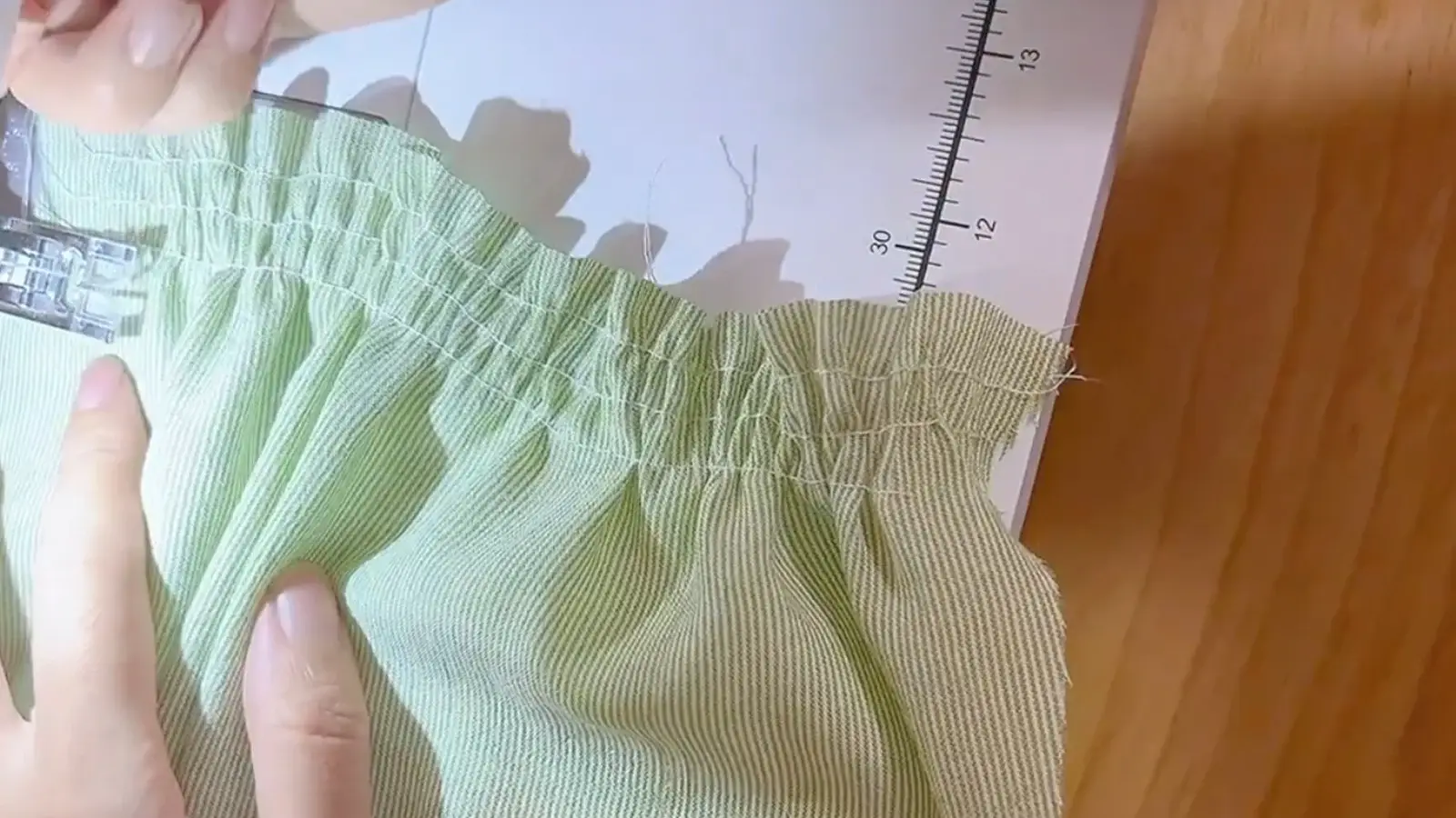 How to sew a sleeve on a skirt.