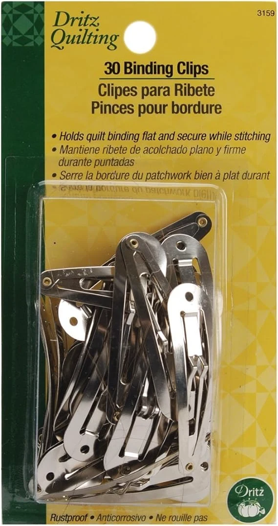 A package of quilter's clips to help sew mesh fabric.